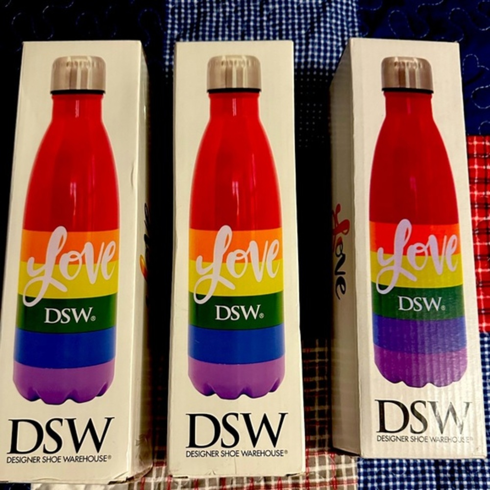 NIB DSW Stainless Steel Pride Water Bottles set bundle lot 3